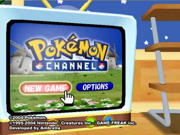 Pokemon Channel screen shot title